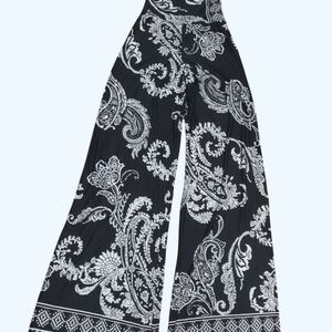 Auditions Monochrome Paisley Patterned Pants​